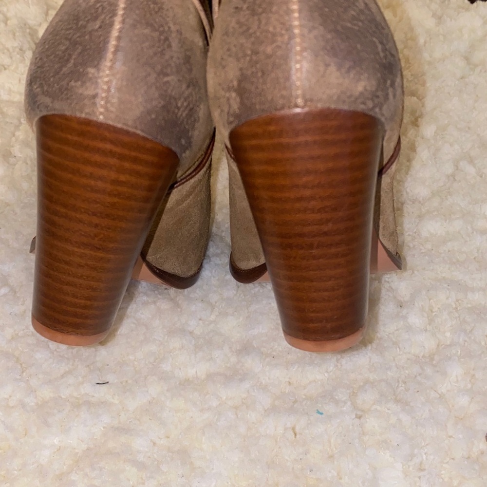 ALLSAINTS Victoria Heel Booties in Tobacco NEW - Picture 14 of 15